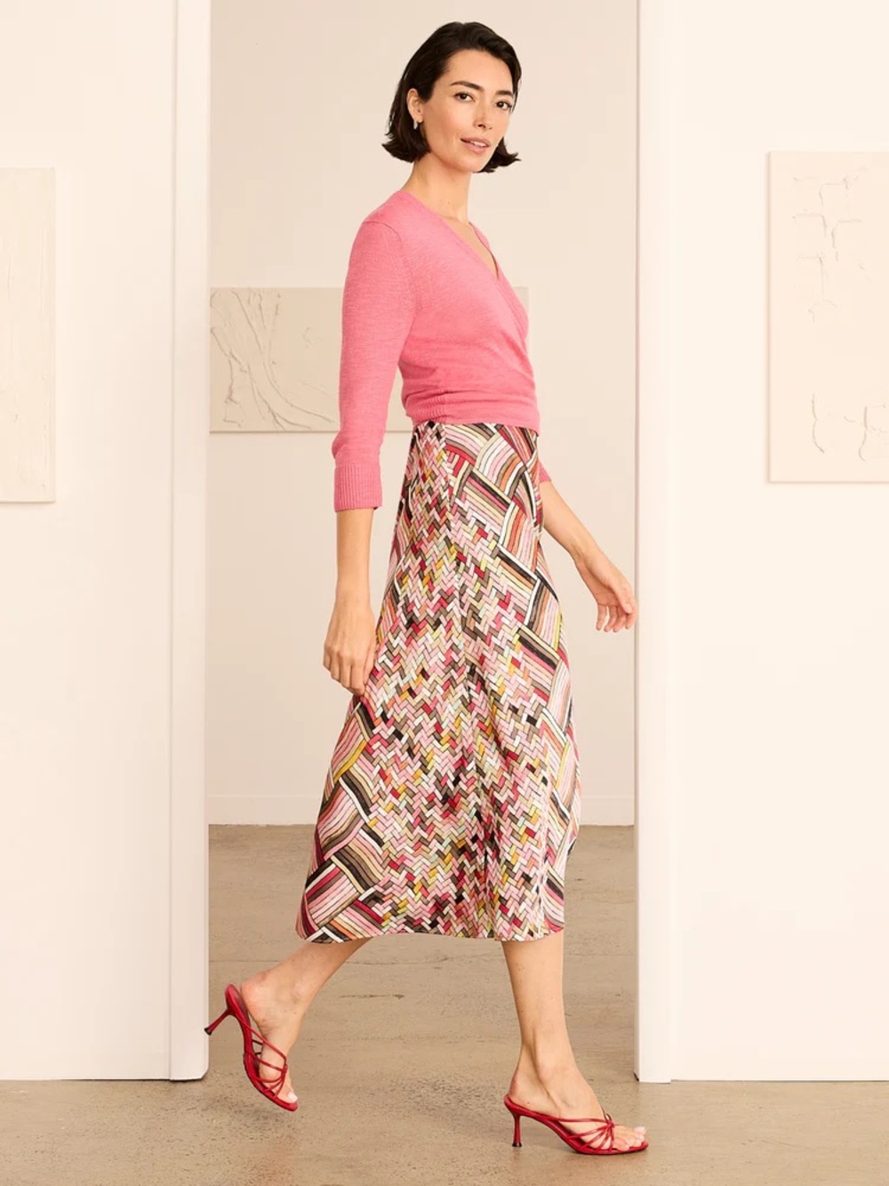 NWT (size small) NIC + Zoe COLORWEAVE SLIP SKIRT - Picture 2 of 7